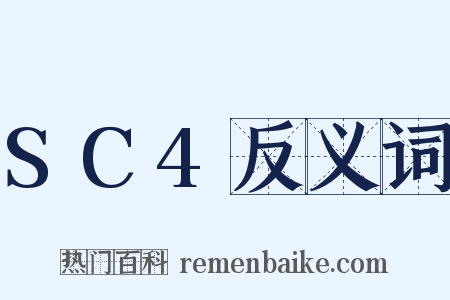 SC4反义词是什么意思的图片